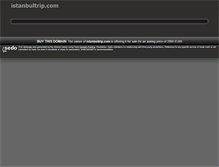 Tablet Screenshot of istanbultrip.com